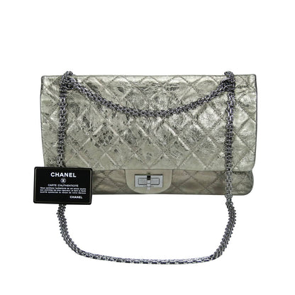 Chanel 2.55 Reissue Jumbo Gold Aged Calfskin Ruthenium