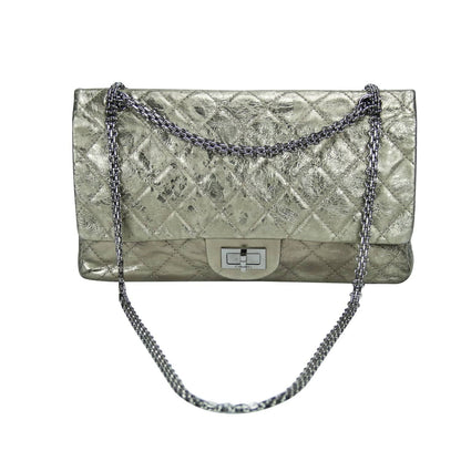 Chanel 2.55 Reissue Jumbo Gold Aged Calfskin Ruthenium