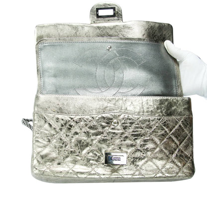 Chanel 2.55 Reissue Jumbo Gold Aged Calfskin Ruthenium