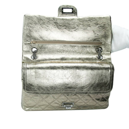 Chanel 2.55 Reissue Jumbo Gold Aged Calfskin Ruthenium