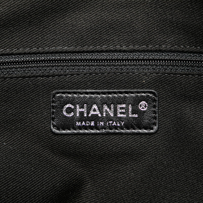 Chanel Nylon Leather Paris New York Tote Handbag