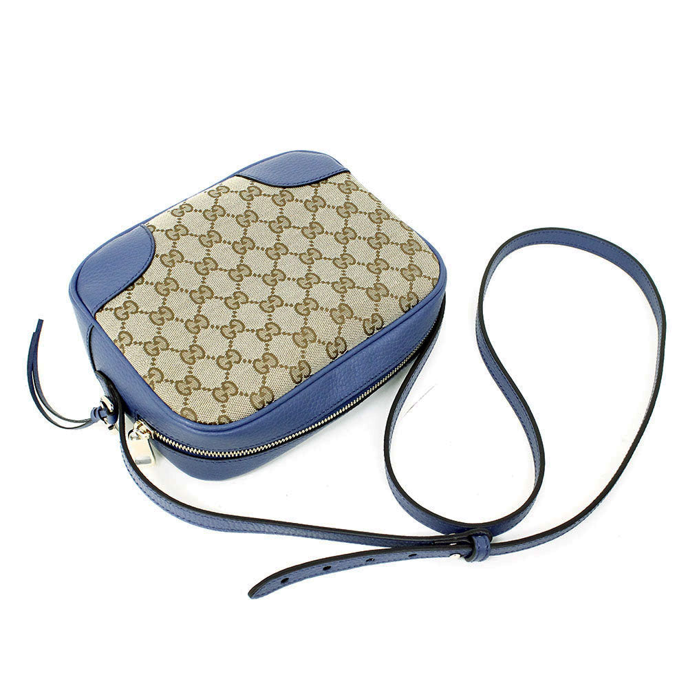 Gucci Canvas Supreme Camera Bag Caspian Blue