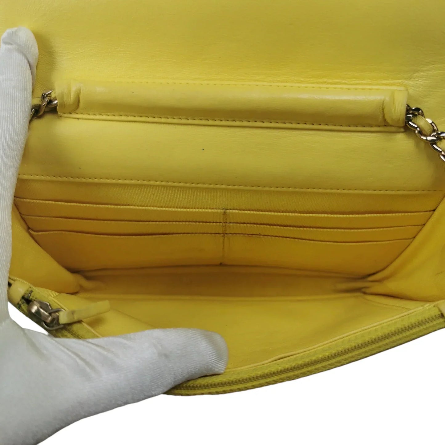 Chanel WoC Yellow Lambskin Gold