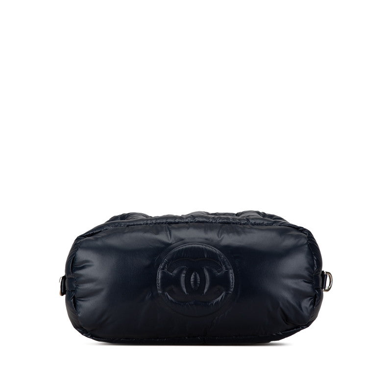 Chanel Nylon Wool Embossed Logo 2WAY Bag
