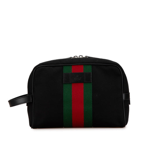 Gucci Canvas Leather Clutch Bag 630916