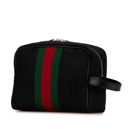 Gucci Canvas Leather Clutch Bag 630916