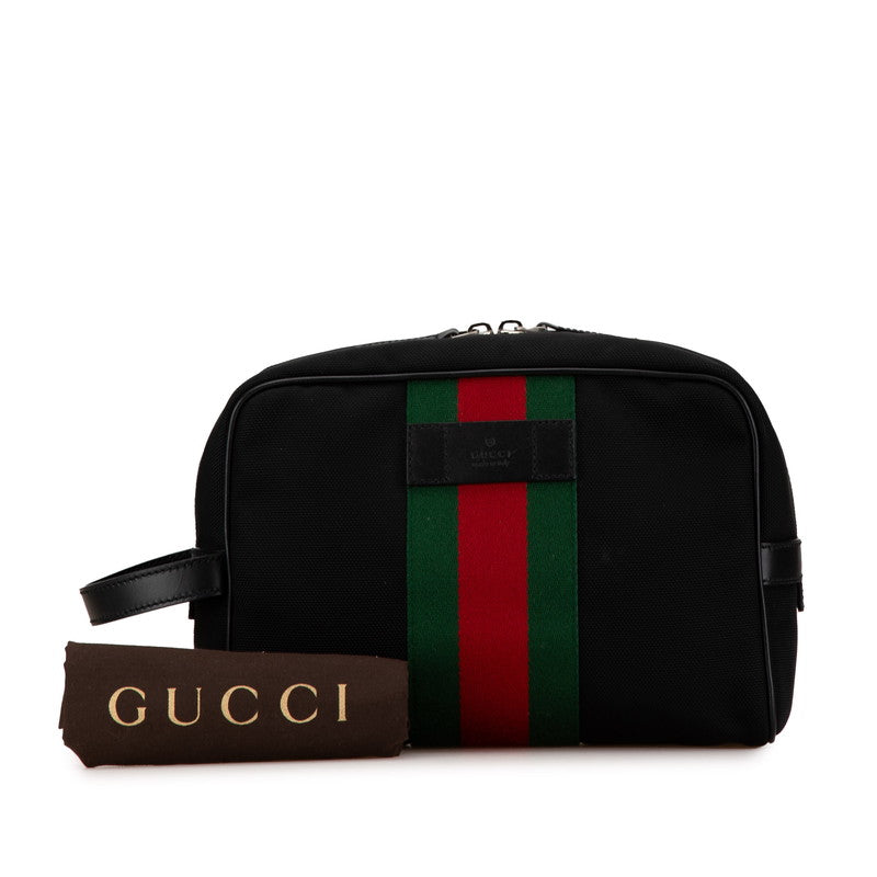 Gucci Canvas Leather Clutch Bag 630916