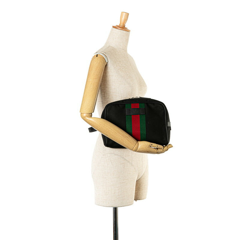 Gucci Canvas Leather Clutch Bag 630916
