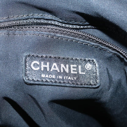 CHANEL Unlimited Shoulder Bag Nylon Silver CC yb486