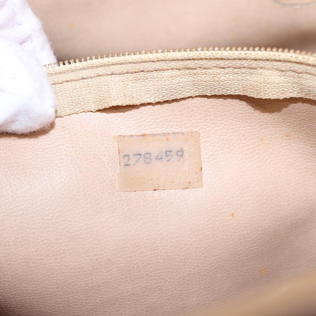 CHANEL Matelasse Chain Shoulder Bag Leather Beige Gold CC yb672