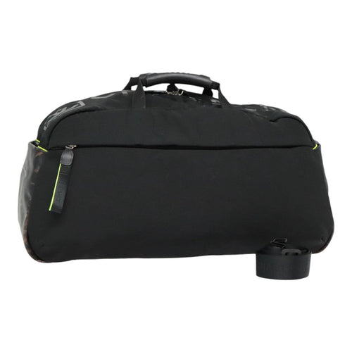 CHANEL Sports Line Boston Bag Nylon Black Silver CC yb680
