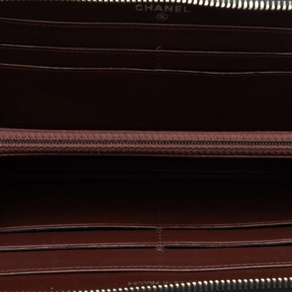 Chanel Caviar Skin Matelasse Long Wallet