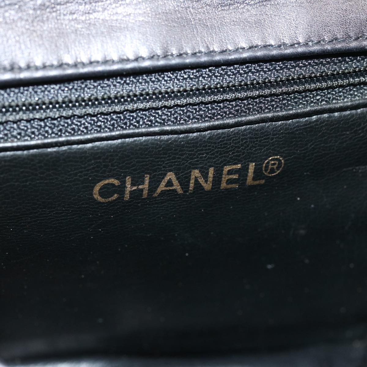 CHANEL Matelasse Turn Lock Waist bag Lamb Skin Black CC yk11590