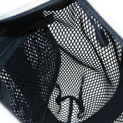 CHANEL Sports Tote Bag Nylon Black Gray CC yk14152