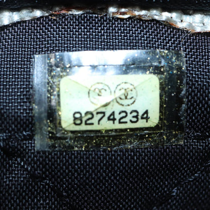 CHANEL Sports Tote Bag Nylon Black Gray CC yk14152