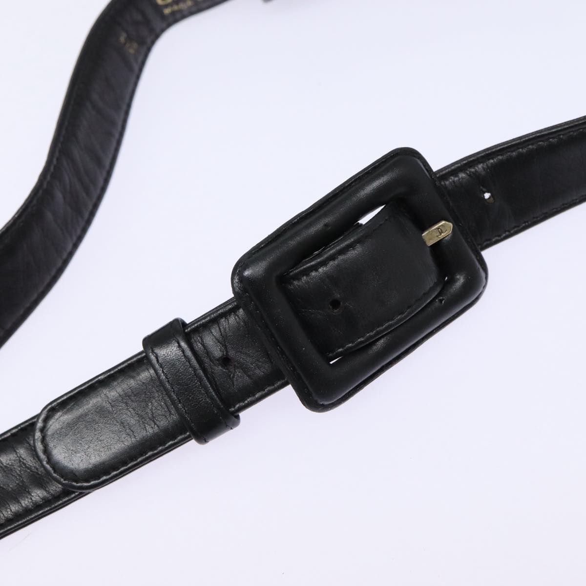 CHANEL Matelasse Turn Lock Waist bag Leather Black Gold CC yk14337