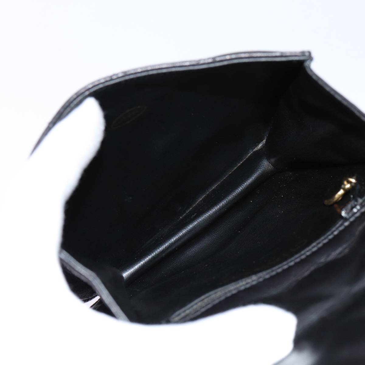 CHANEL Matelasse Turn Lock Waist bag Leather Black Gold CC yk14337
