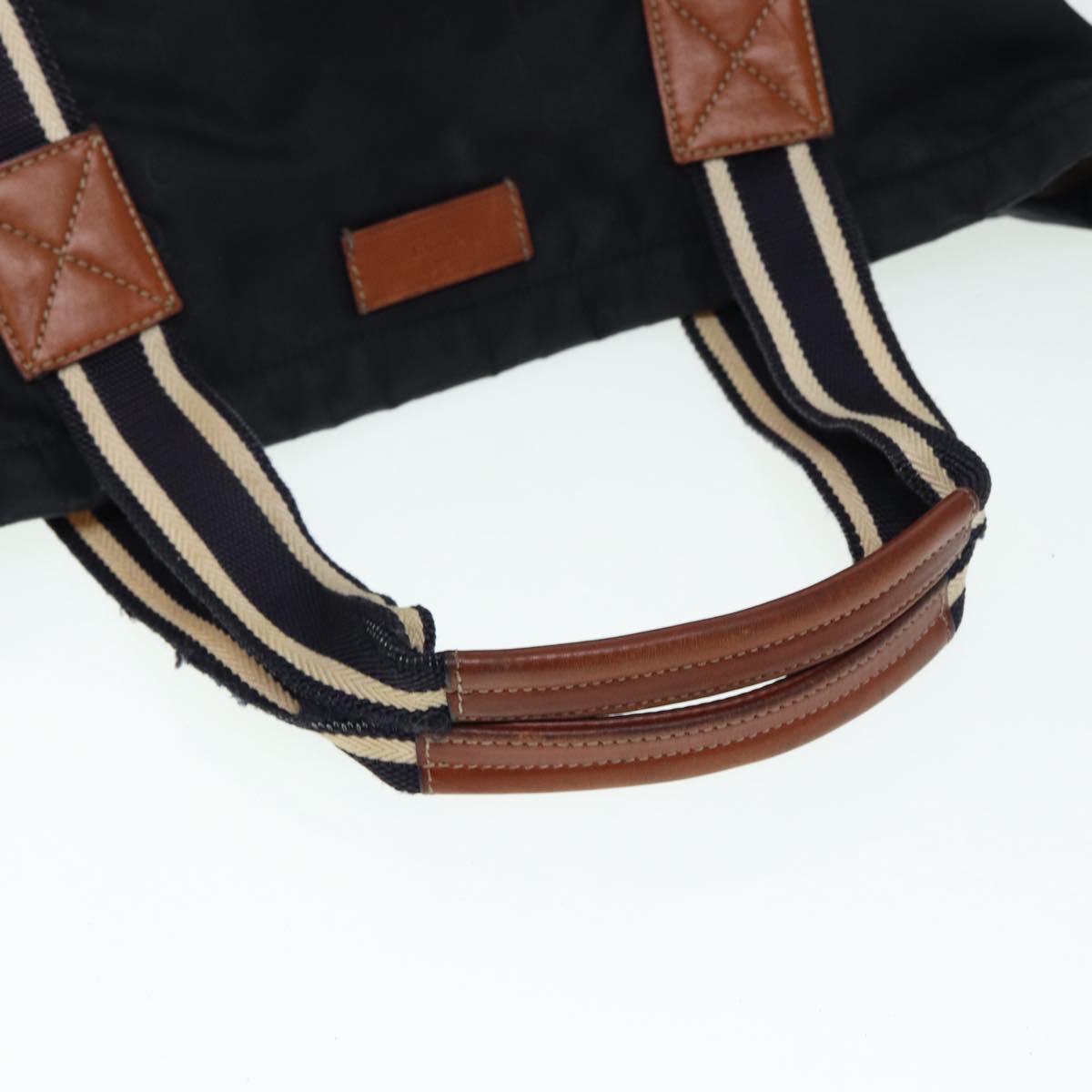 GUCCI GG Canvas Tote Bag Black Navy 189669  14419