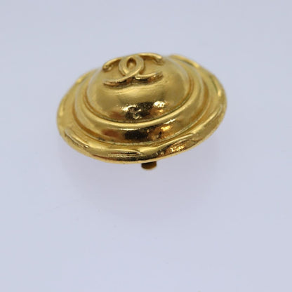 CHANEL COCO Mark Earring metal Gold CC yk14445
