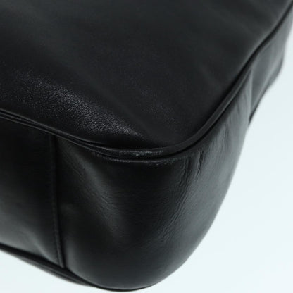 GUCCI Bamboo Hand Bag Leather Black Gold 001 3754 1577  14446
