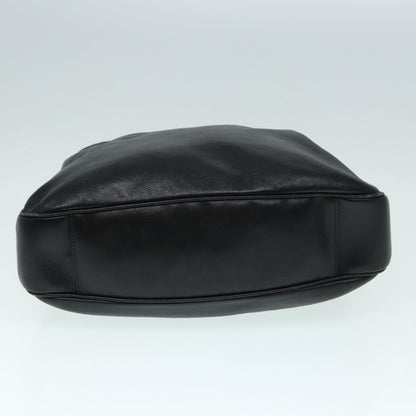 GUCCI Bamboo Hand Bag Leather Black Gold 001 3754 1577  14446