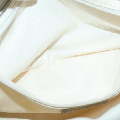 CHANEL Matelasse Chain Shoulder Bag Caviar Skin White Silver CC yk14601