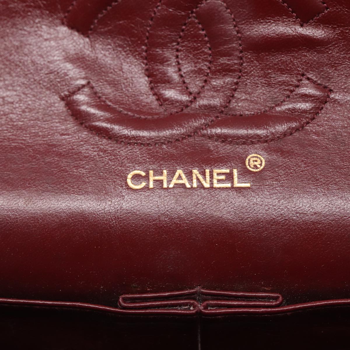 CHANEL Matelasse 25 Turn Lock Chain Bag Lamb Skin Black Gold CC yk14719A