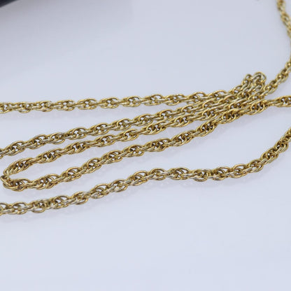 CHANEL Matelasse Chain Shoulder Bag Lamb Skin Black Gold CC yk14739
