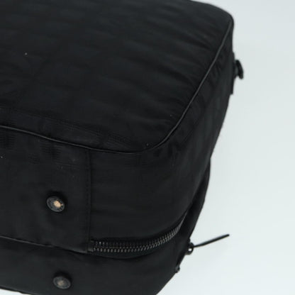 CHANEL New Travel Line Travel Case Nylon Black CC yk14766