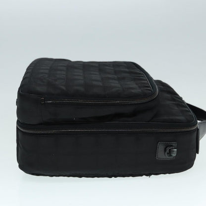 CHANEL New Travel Line Travel Case Nylon Black CC yk14766