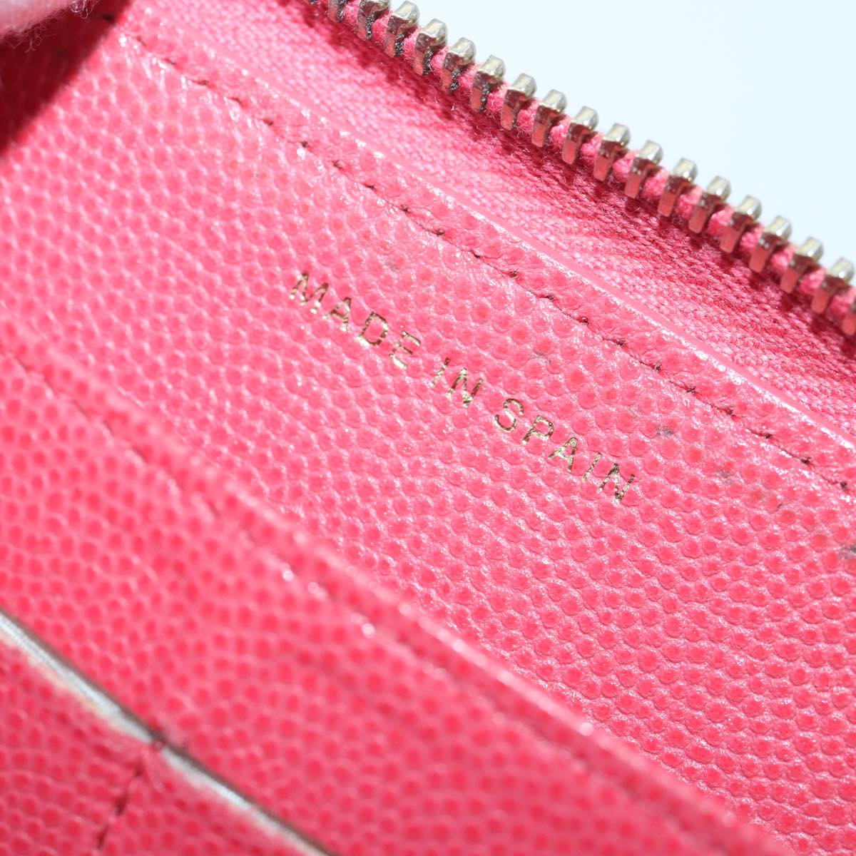 CHANEL Matelasse Long Wallet Caviar Skin Pink Gold CC yk15041