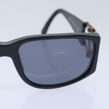 CHANEL Sunglasses Plastic Metal Black Gold CC yk15060
