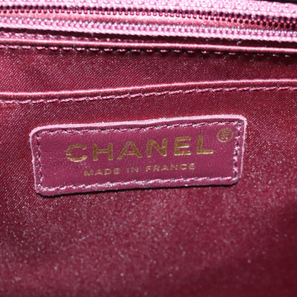 CHANEL Matelasse  COCO Mark Chain Bag Lamb Skin Black Gold CC yk15214A