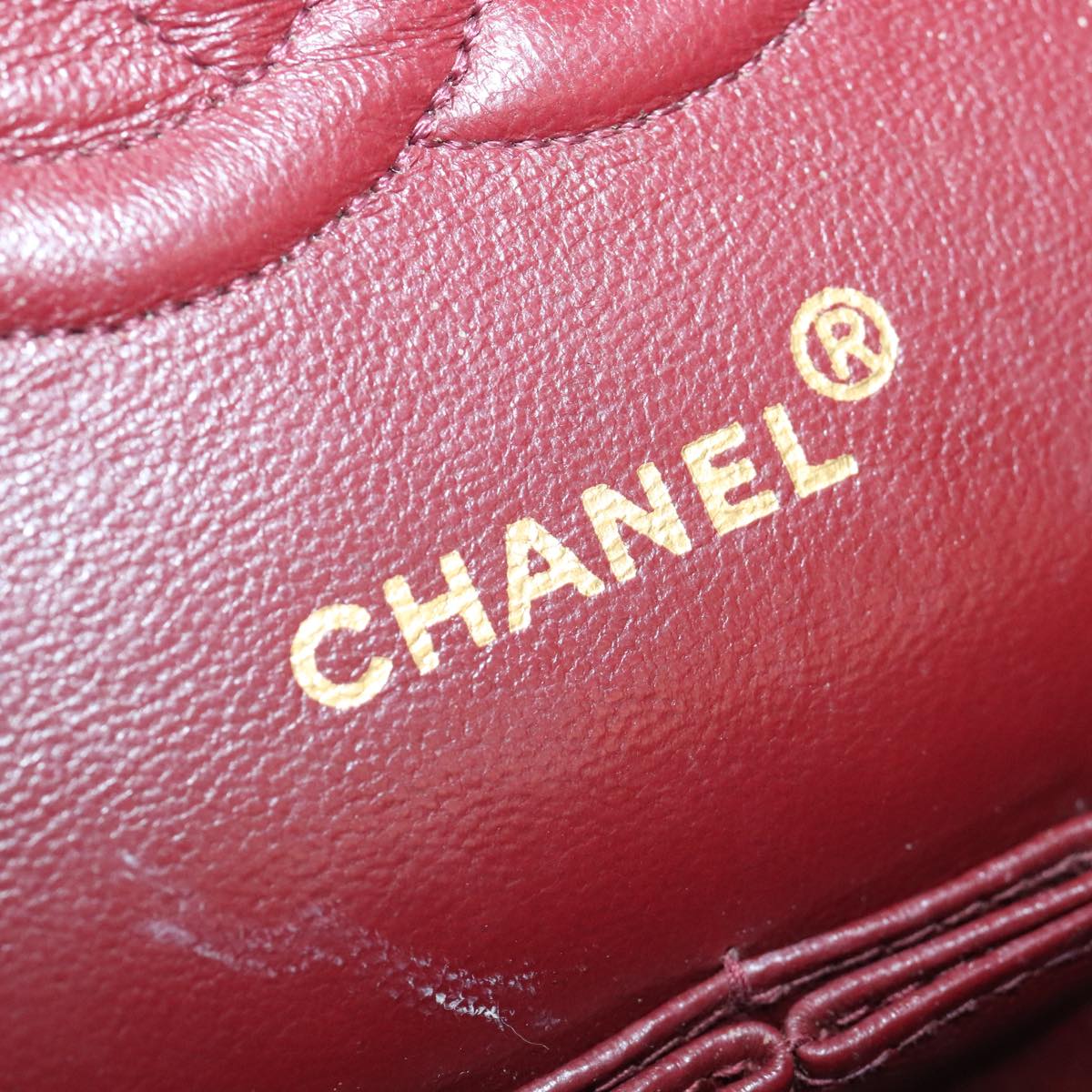 CHANEL Matelasse Turn Lock Chain Shoulder Bag Lamb Skin Black CC yk15263A