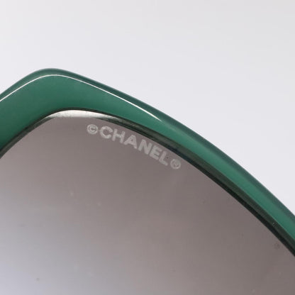 CHANEL Sunglasses plastic Green CC yk15278