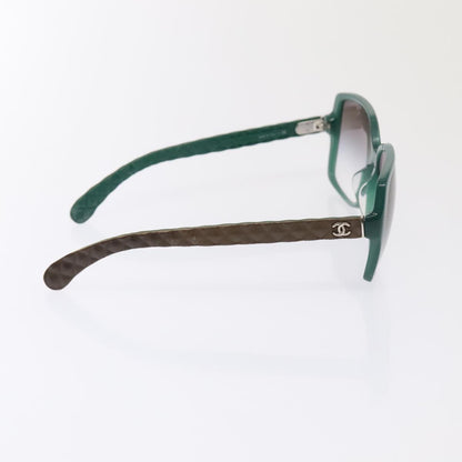 CHANEL Sunglasses plastic Green CC yk15278