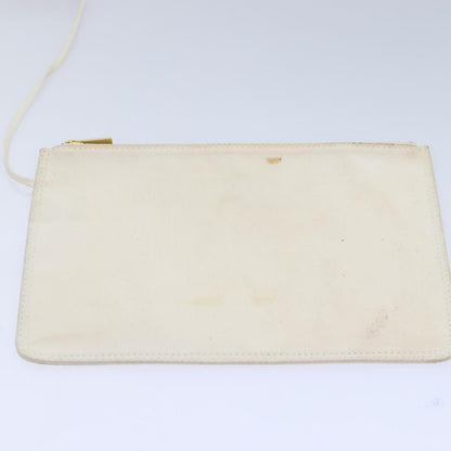 CHANEL Triple Coco Tote Bag Vinyl White Gold CC yk15356