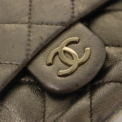 CHANEL Mini Mini Matelasse Chain Pouch Lamb Skin Gold CC yk15423