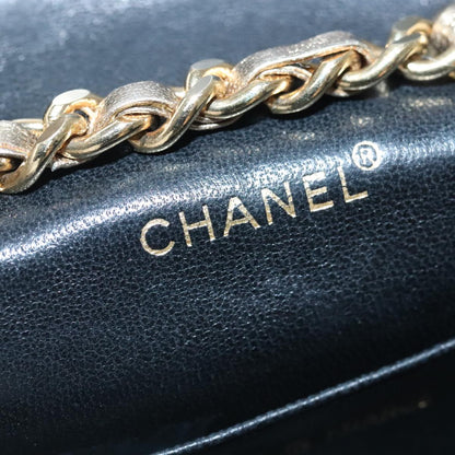 CHANEL Mini Mini Matelasse Chain Pouch Lamb Skin Gold CC yk15423