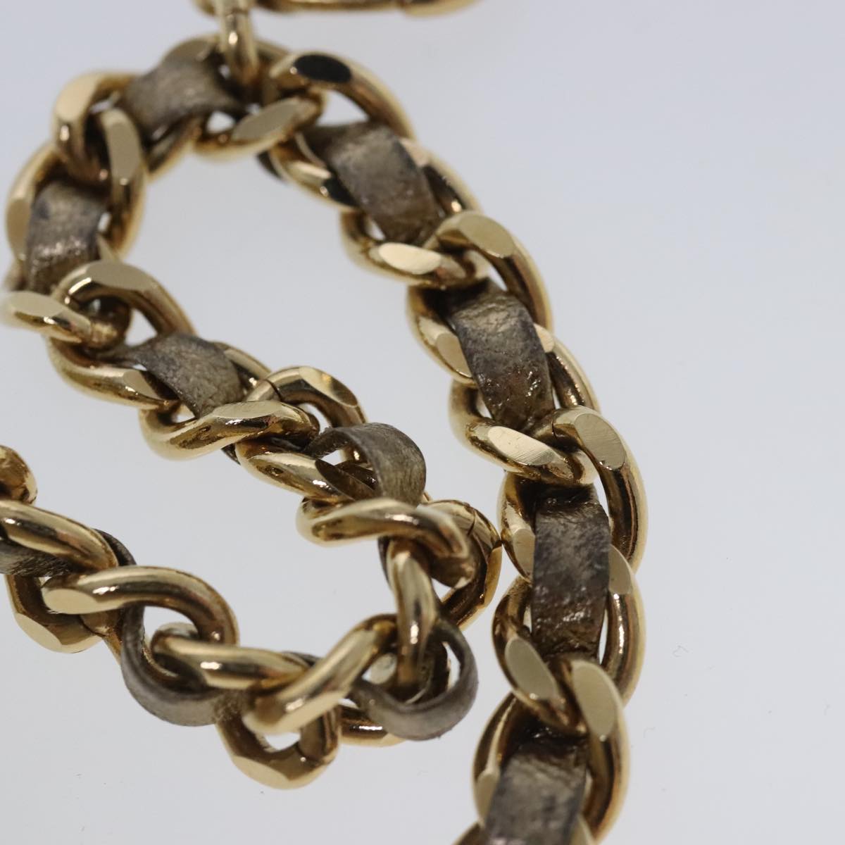 CHANEL Mini Mini Matelasse Chain Pouch Lamb Skin Gold CC yk15423