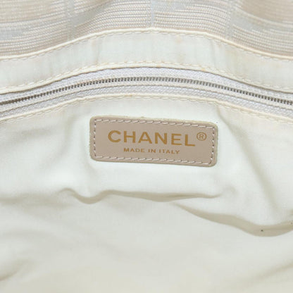 CHANEL New travel line Tote Bag Nylon Beige CC yk15563