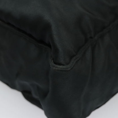 CHANEL COCO Mark Tote Bag Silk Black Gold CC yk15672