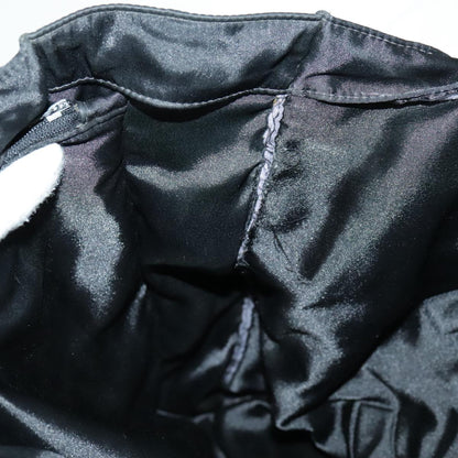 CHANEL COCO Mark Tote Bag Silk Black Gold CC yk15672
