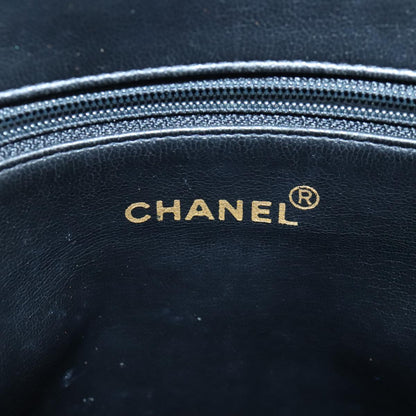 CHANEL COCO Mark Tote Bag Caviar Skin Black Gold CC yk15761