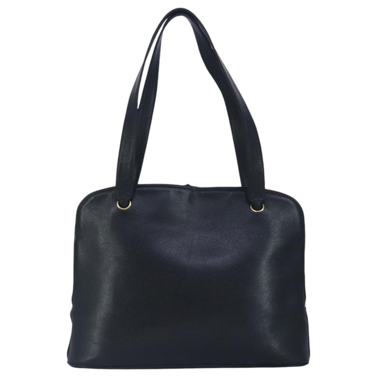 CHANEL COCO Mark Tote Bag Caviar Skin Black Gold CC yk15761