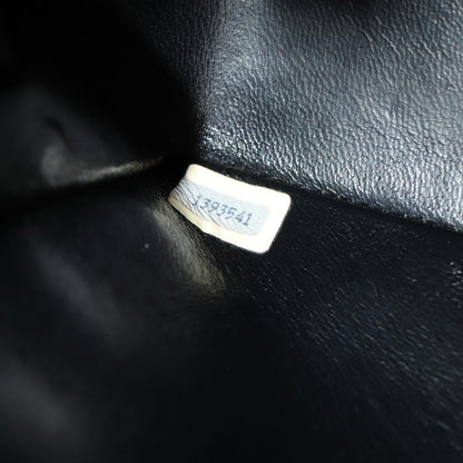 CHANEL Matelasse Turn Lock Chain Bag Lamb Skin Black Gold CC yk15912A