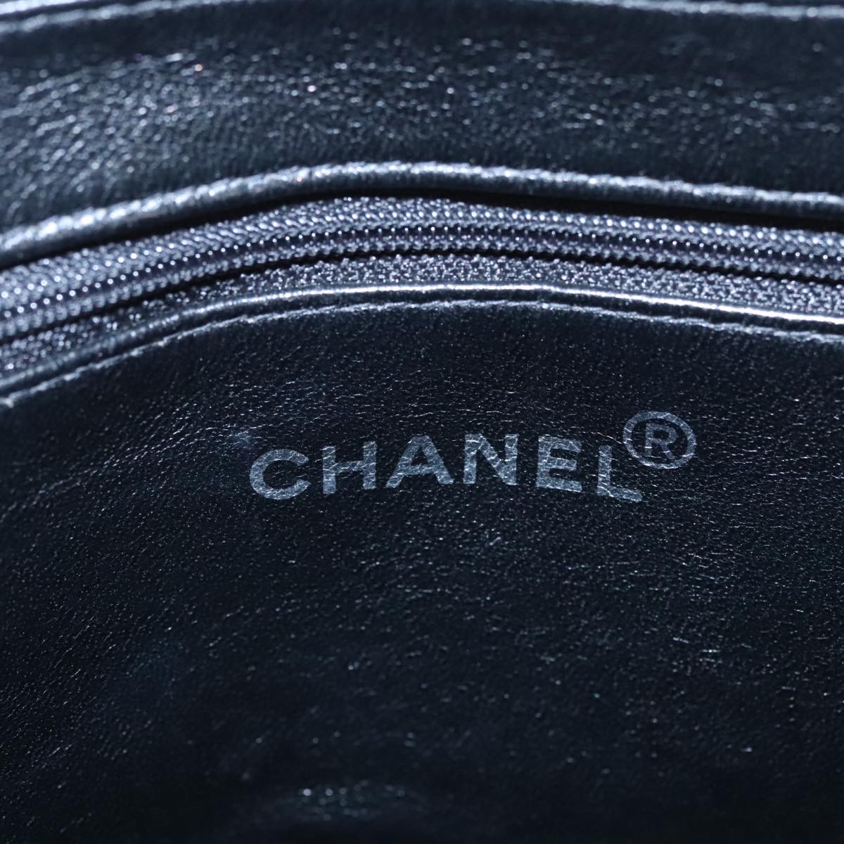 CHANEL Matelasse Tote Bag Caviar Skin Black CC yk15918A