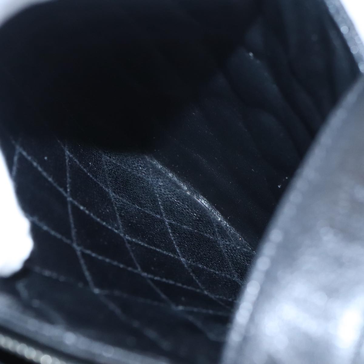 CHANEL Matelasse Tote Bag Caviar Skin Black CC yk15918A