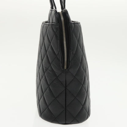 CHANEL Matelasse Tote Bag Caviar Skin Black CC yk15918A