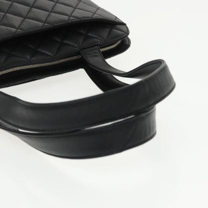 CHANEL Matelasse Tote Bag Caviar Skin Black CC yk15918A